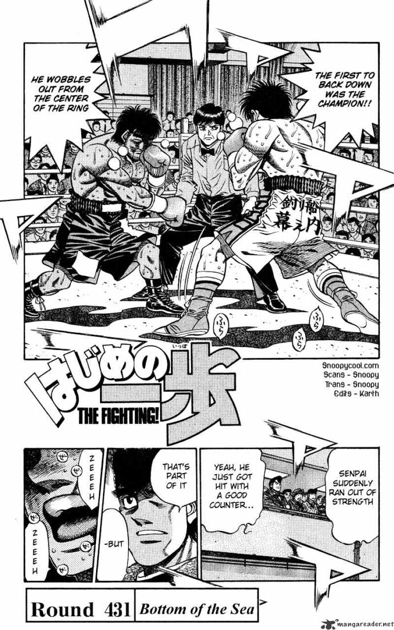 Hajime no Ippo: Fighting Spirit, Chapter 431 image 01